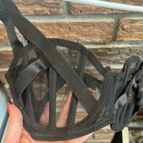 NWOT Bluebella Black Sheer Underwire Balconette Bra Size 36D - Picture 5 of 7